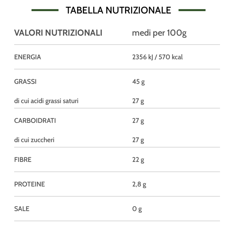 Carrubato tipo cioccolato s/z zucchero s/z cacao 15g
