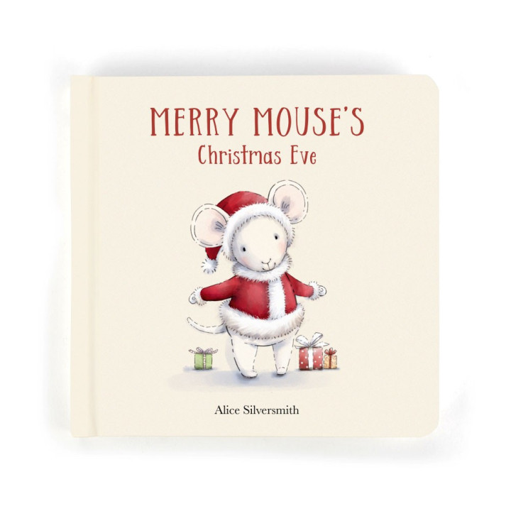 Merry Mouse's Christmas Eve Book And Merry Mouse Peluches Jellycat