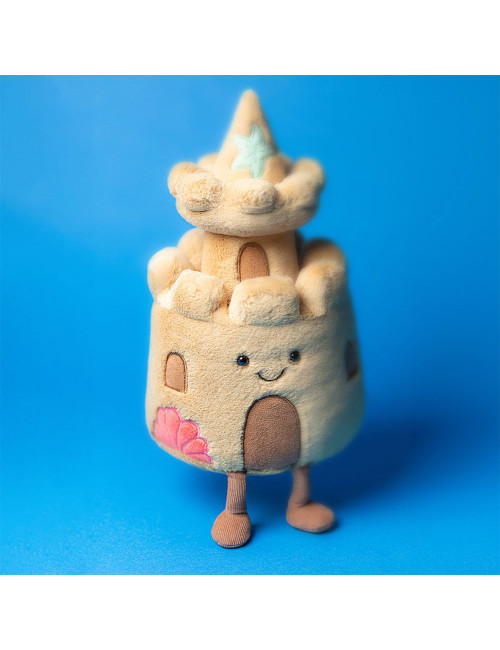 Amuseables Sandcastle Peluche Jellycat 29x15x14cm