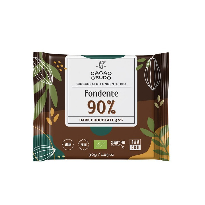 Cacao Crudo Fondente 90% 30g