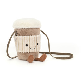 Amuseables Coffee-To-Go Bag Peluches Jellycat 20x9x9cm