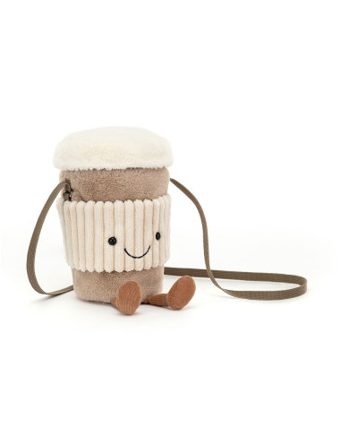 Amuseables Coffee-To-Go Bag Peluches Jellycat 20x9x9cm