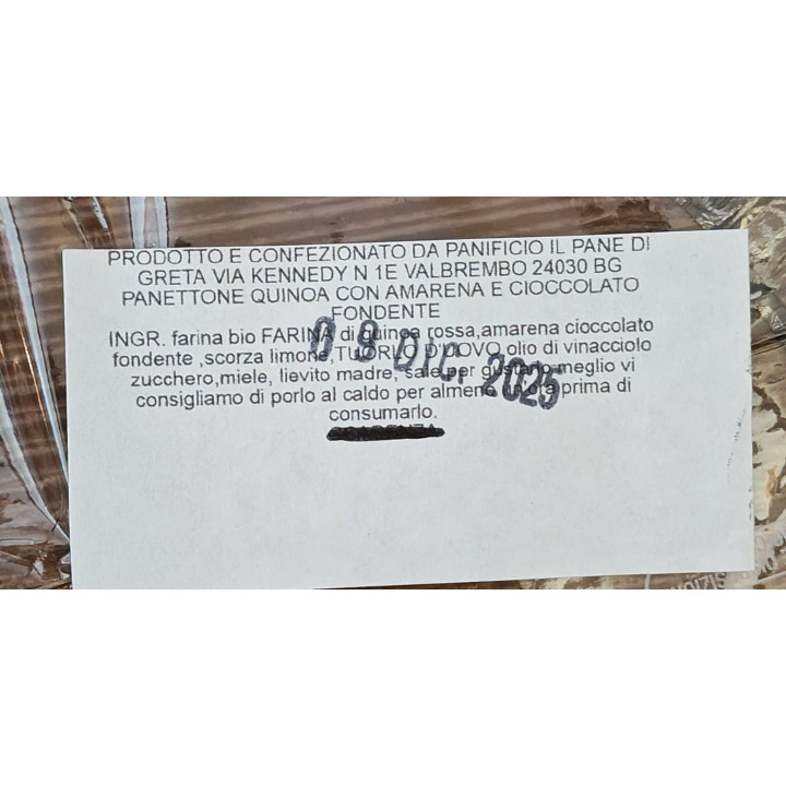 copy of Pandolce grano saraceno con cedro e uvetta 500g