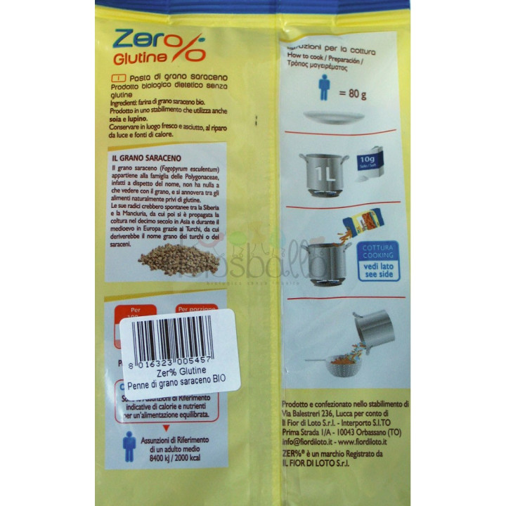 Penne di grano saraceno 250g